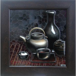 Tablou Mozaic și Vitraliu Natură Moartă