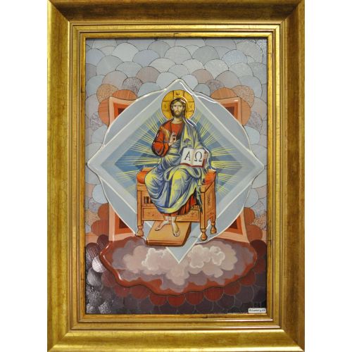 Icoană Iisus pe Tron Icoană Iisus pe Tron